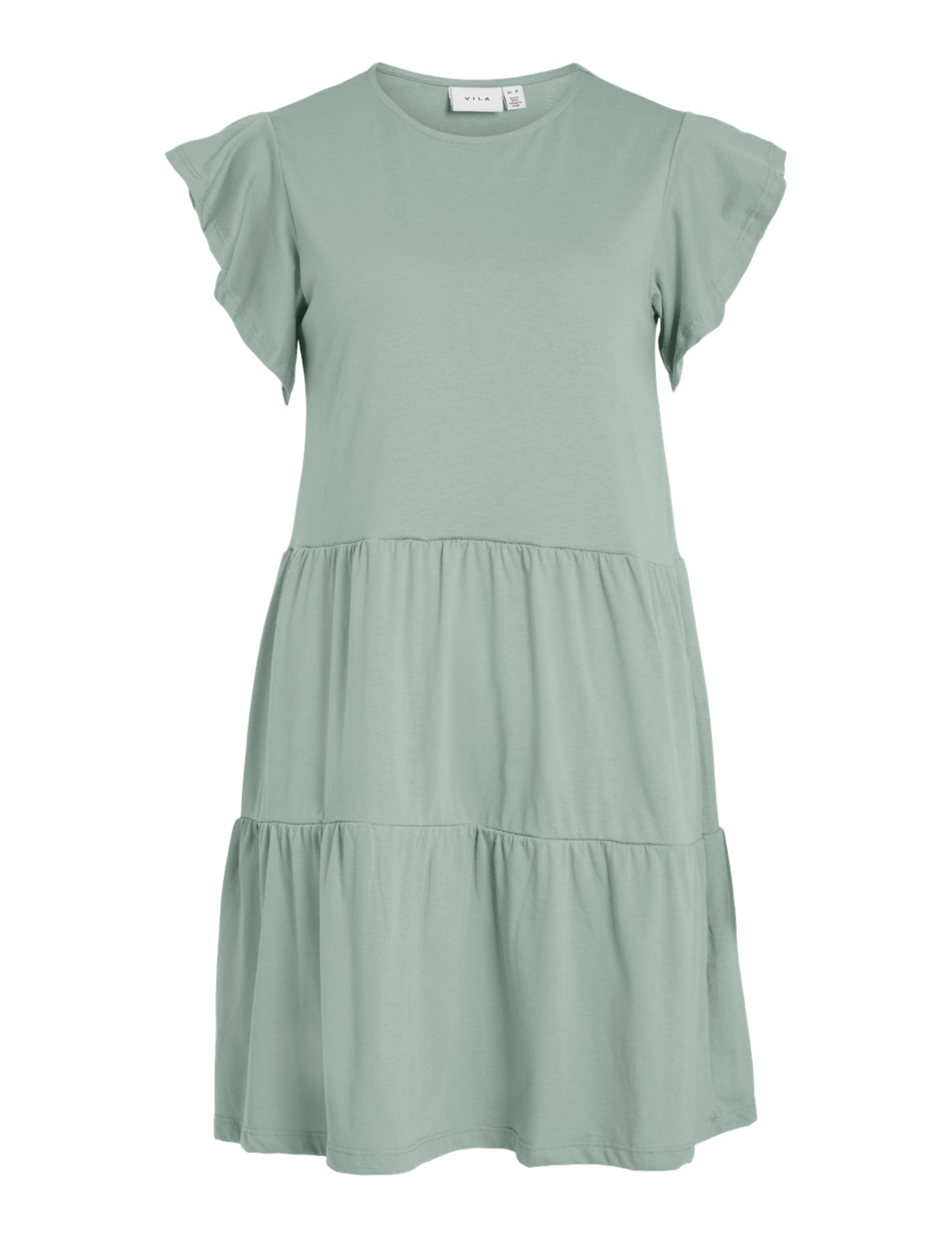 Vila Visummer S/S Dress, Silt Green, L