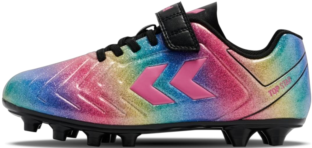 hummel Top Star FG 2.0 VC JR 234857-3638 - Botas de fútbol, multicolor y negro