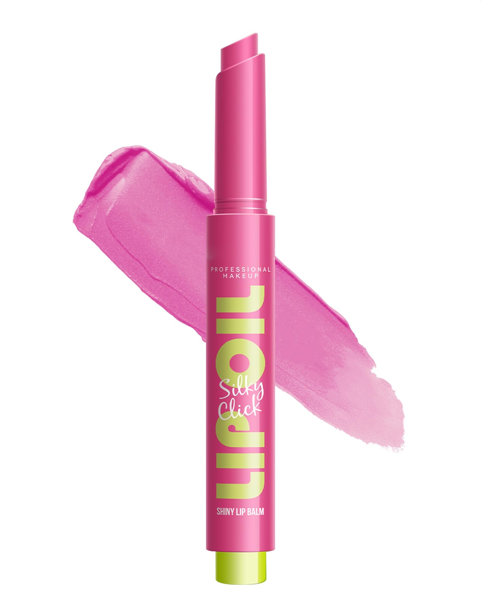 Tinted Lip Balm,Glow Reviver Fat Lip Oil Slick Click,Pink Lipstick Lip Stain Tint, Lightweaight Lip Glowy Balm Lip Gloss,Longlasting Hydrating Lipgloss,Women's Day Makeup Gift for Women Girl-09