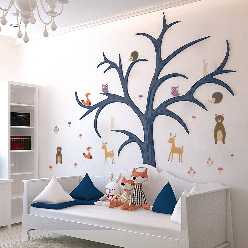 Rainbow Wall Decals - 42 Peel And Stick Vinyl Stickers, 3.5x3.5 Inch, Removable Kids Room Nursery Decor