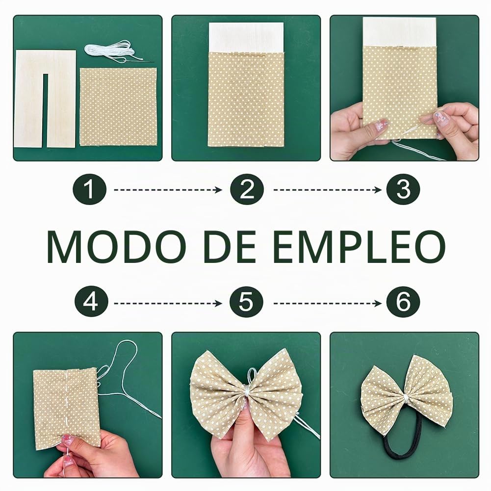 BENECREAT 5 Uds. Plantillas para Hacer Arcos, Tableros de Pajarita de Madera, Herramienta de Costura Artesanal para Hacer Lazos de Cinta, Lazos para el Cabello, Lazos de Regalo, Ranura: 8 mm