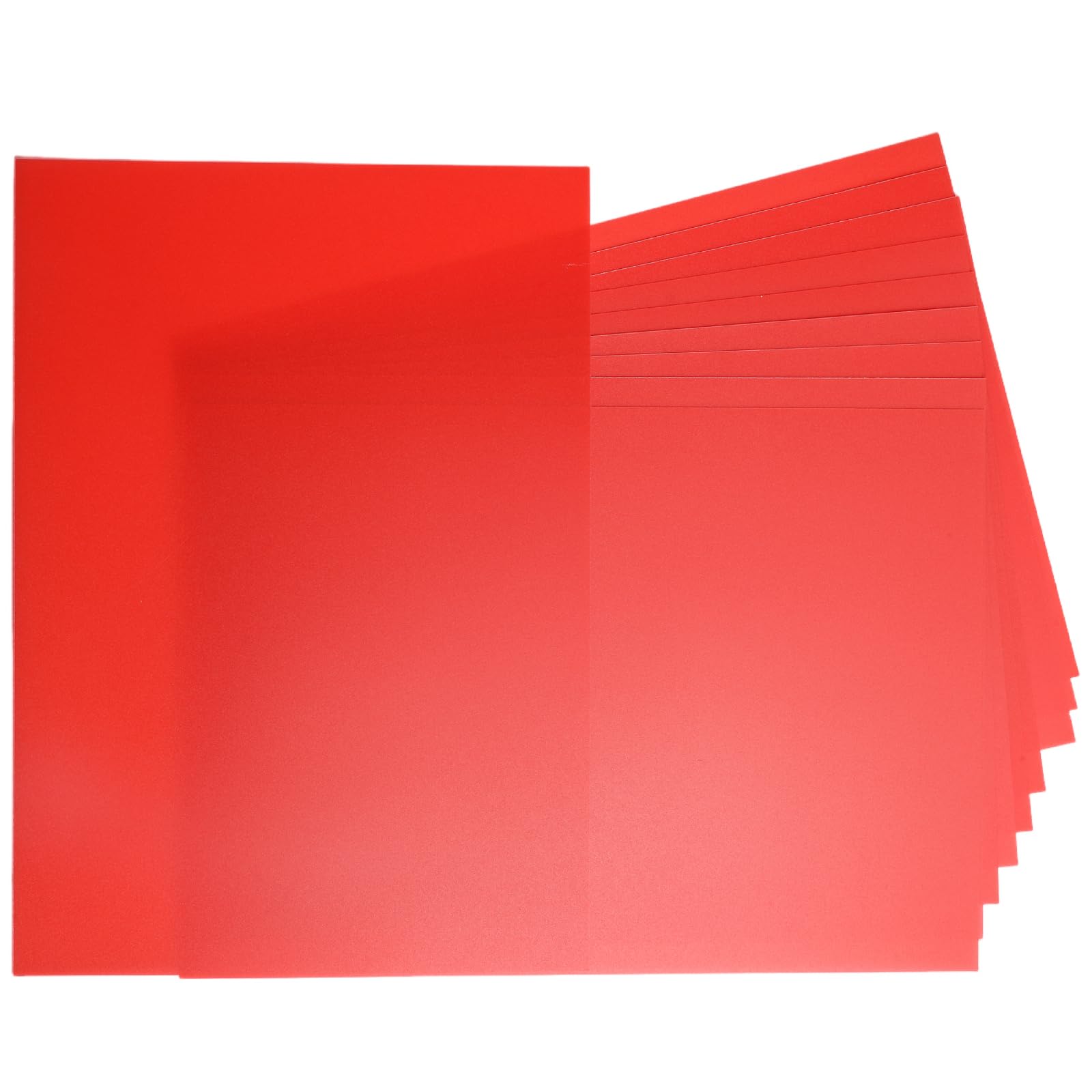 Red Opaque PVC Sheets - 10 Pack A4 -1 Red Opaque PVC Sheets - 10 Pack A4 -1