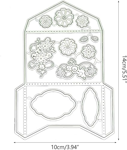 Miniatura 3 de beertoy Plantillas de troqueles de corte de metal para manualidades, álbumes de recortes, tarjetas de papel decorativas en relieve, decoración de