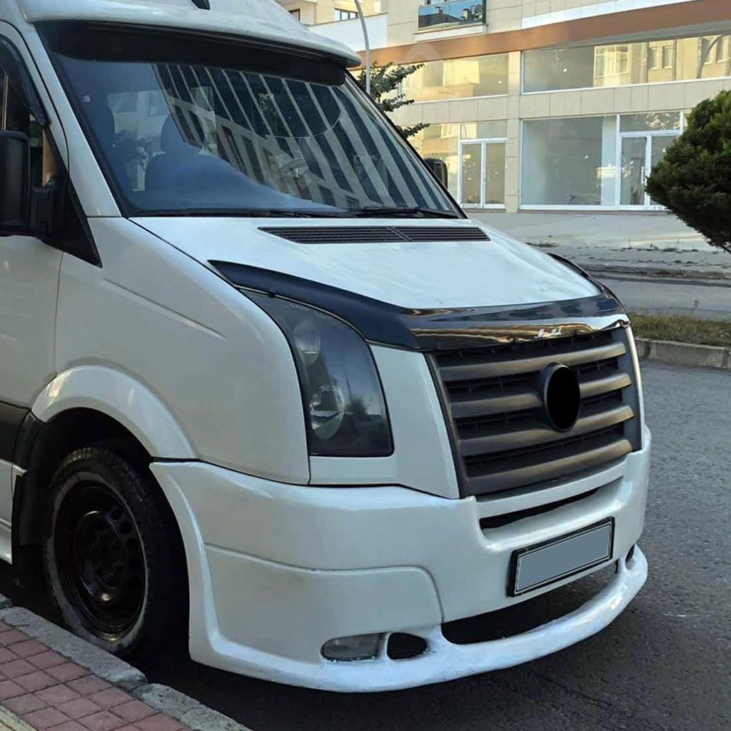 Para VW Volkswagen Crafter 2006 2007 2008 2009 2010 2011 2012 Protector de capó delantero Bug Shield Hood Deflector Hood Stone Hood Shields Piano Negro