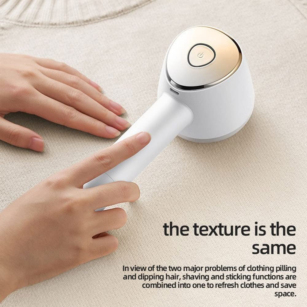 Afeitadora eléctrica for telas, quitapelusas, afeitadora de pelusas recargable, afeitadora de suéteres con rodillos de pelusa ocultos, elimina pelusas y pastillas de sofá, ropa, muebles, ropa de cama,