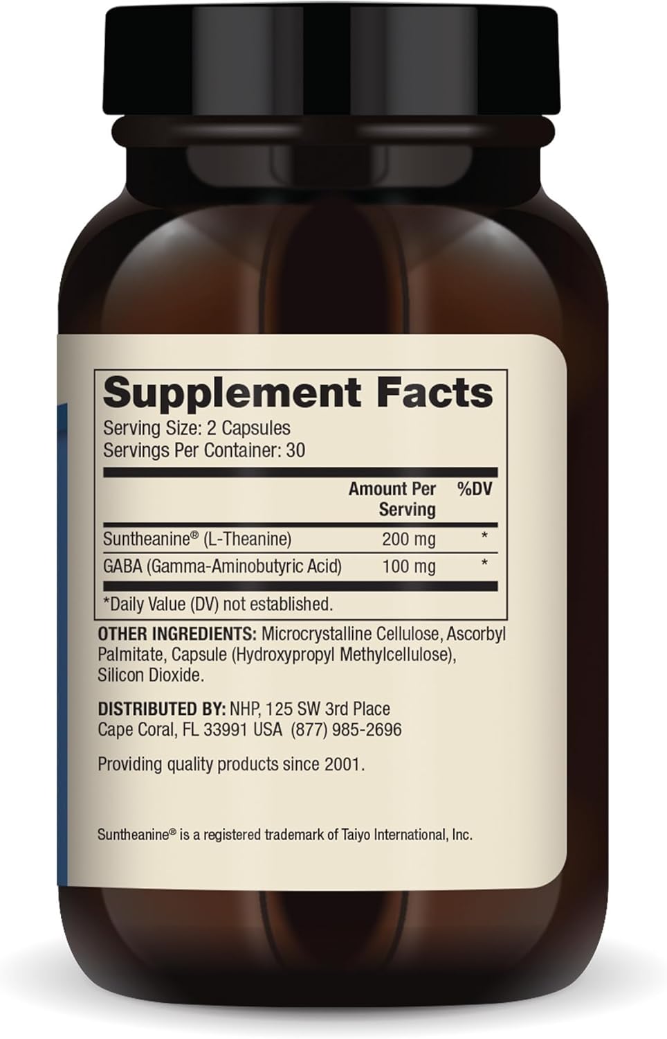 Dr. Mercola L-Theanine Plus GABA - Supports Relaxation - Focus & Cognitive Function - Stress Support Supplement - 200 mg L-Theanine - 100 mg GABA - 60 Capsules