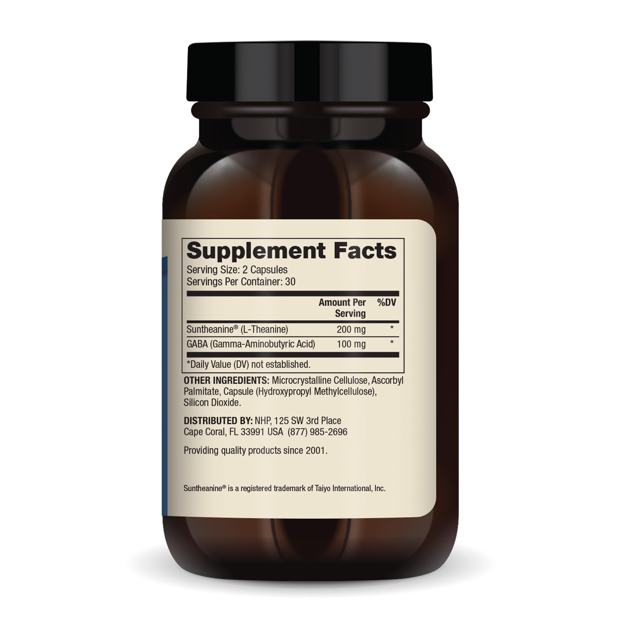 Dr. Mercola L-Theanine Plus GABA, 200 mg, 60 Capsules (30 Servings) — Amazon image 2