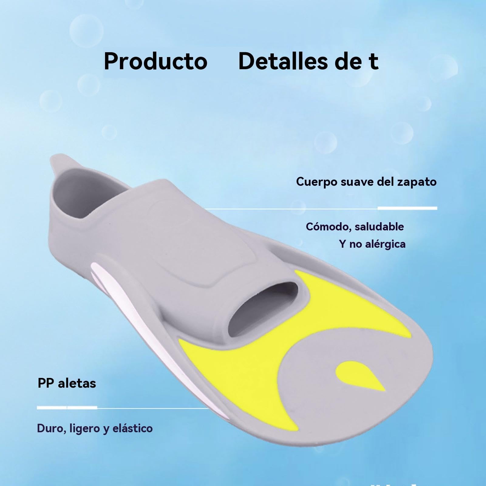 Pinne da nuoto: attrezzatura da snorkeling portatile, pinne da immersione ergonomiche, attrezzatura da allenamento stabilizzatrice, accessorio da viaggio professionale | pale di propulsione efficienti