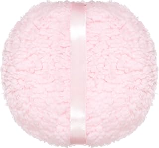 Body Powder Puff, 6'' Large Body Powder Applicator Round Soft Powder Puff Oversize Dust Puffs for Women (Pink)