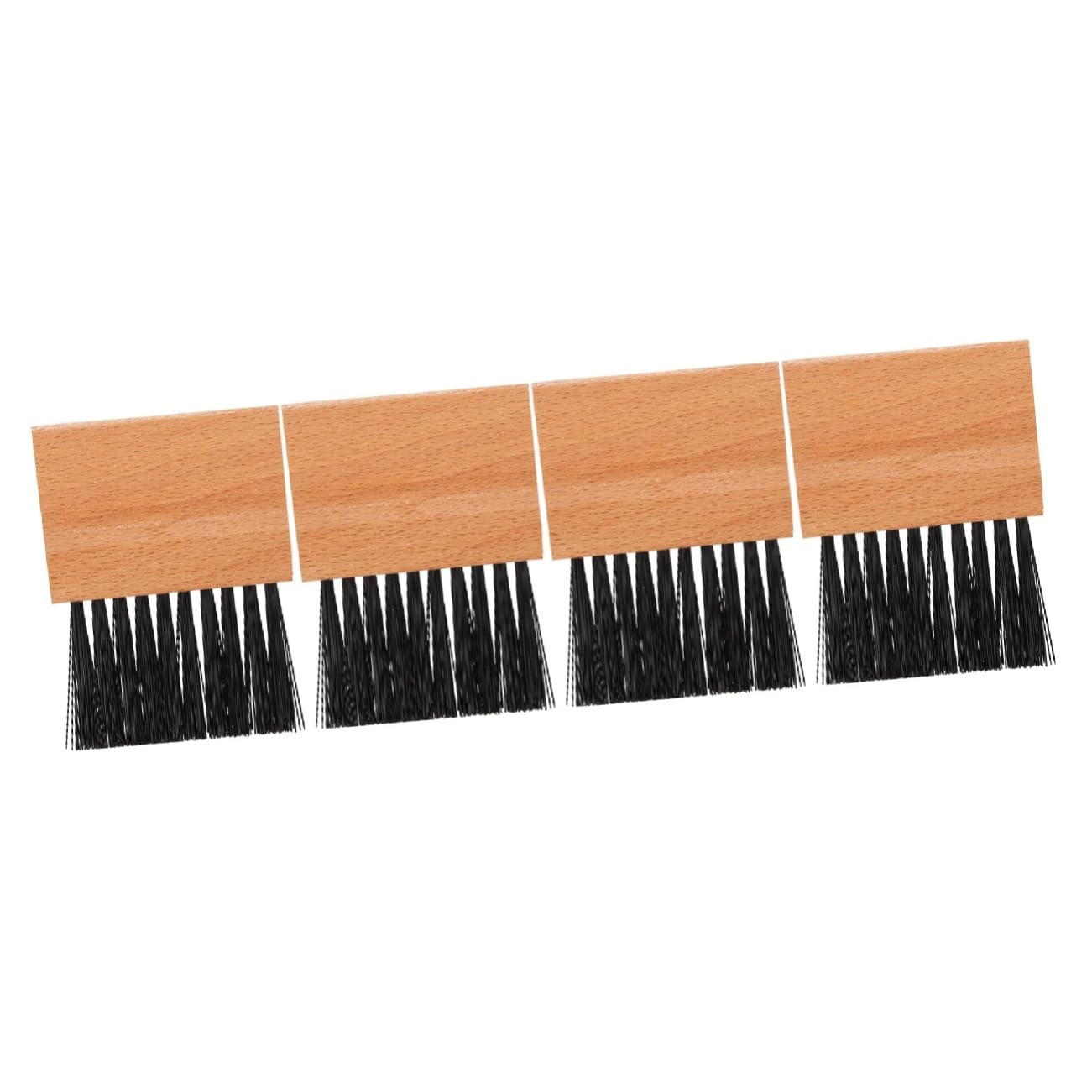 BESPORTBLE 4pcs Wooden Handle Umpire Brush Baseball Home Plate Cleaning Tool Softball Field Accessory
