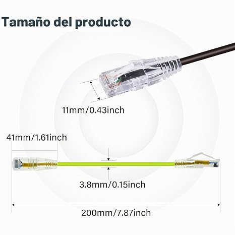 GeeekPi 4-Piece Cat6A Ethernet Patch Cable, 20cm, RJ45 Snagless Short Shielded Network Cable, 10Gbps, 500MHz, 28AWG, Multicolour 4-Pack