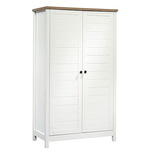 Sauder Cottage Road Storage Cabinet/ Pantry Cabinet, Soft White finish