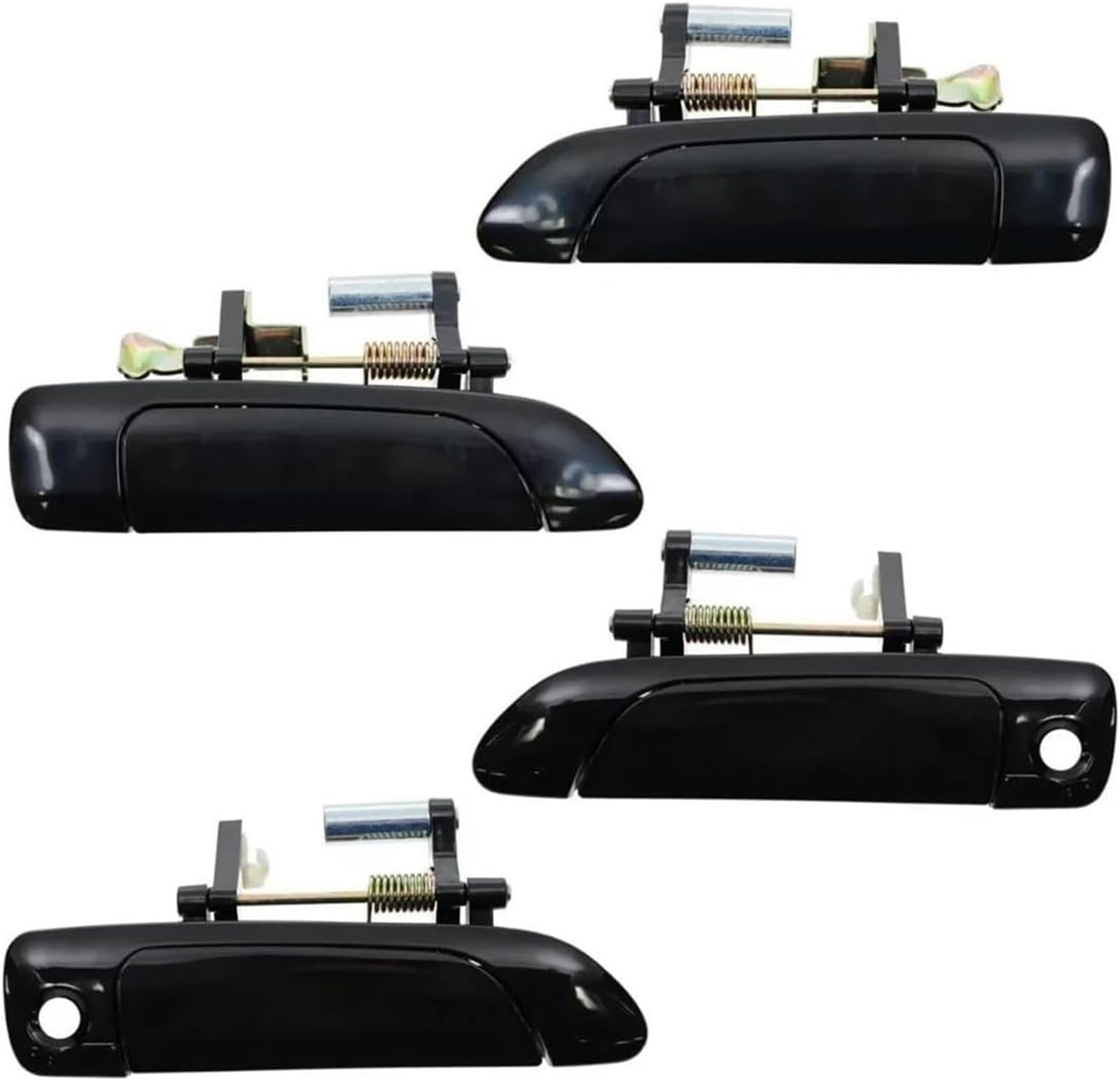 Glymzoi One Color Car Exterior Door Handles Car Exterior Door Handle For Civic 2001-2005 4Pcs/Lot Front Rear Leftright Outside Handles Black Set