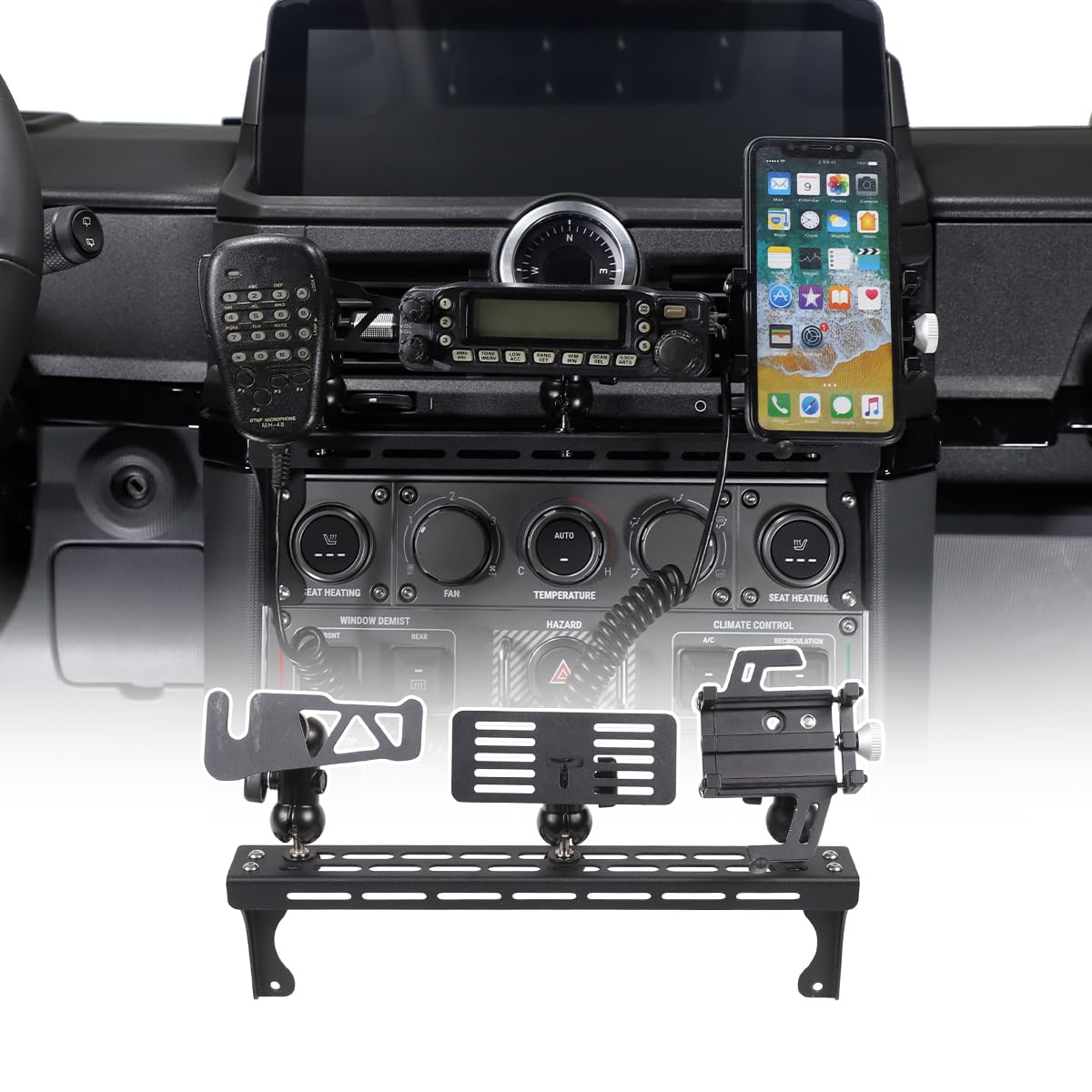 METYOUCAR per Ineos Grenadier 2020-2024 Supporto per telefono cellulare con controllo centrale per bocchetta dell'aria, supporto per navigatore GPS, staffa portatile per autoradio (stile D/set)