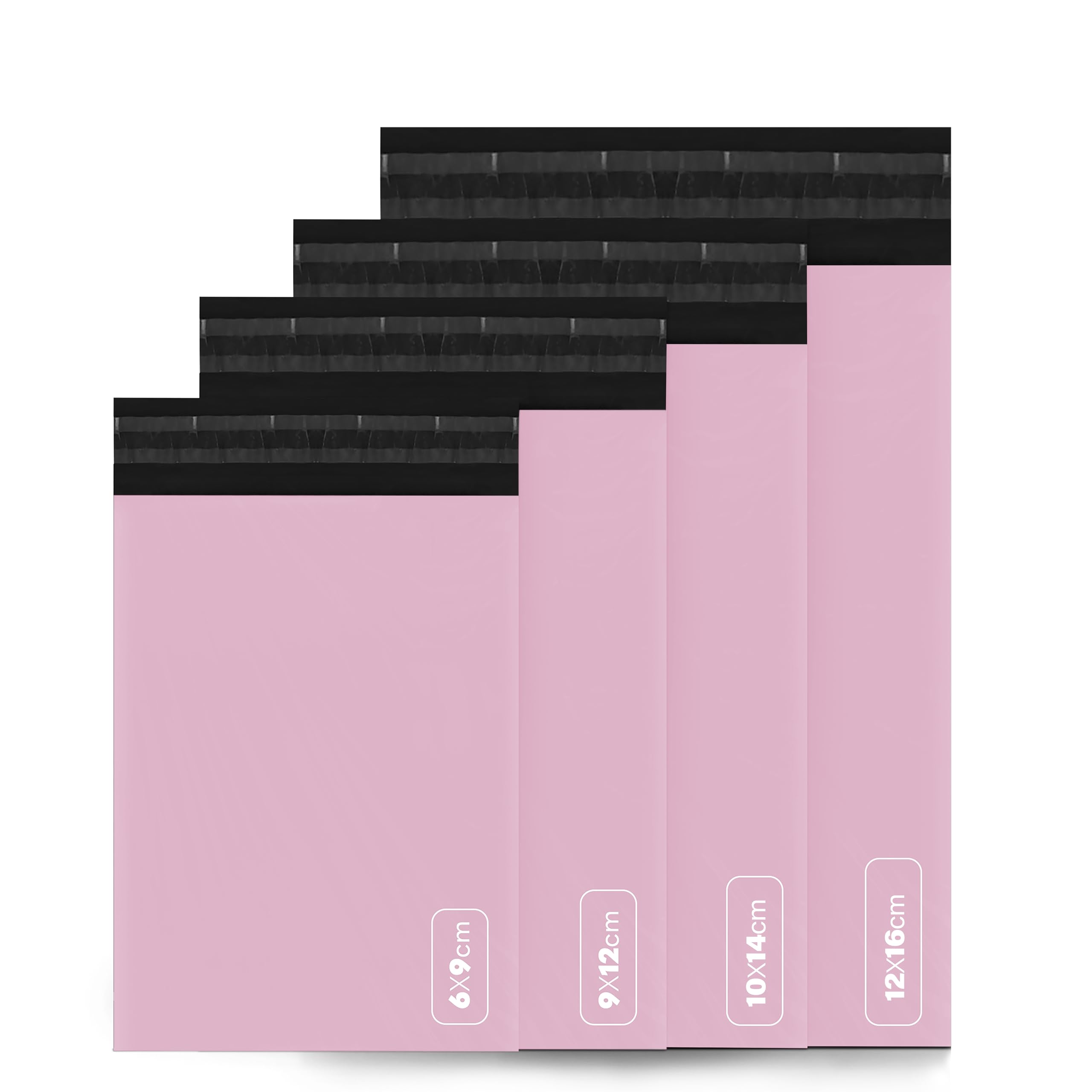 50 Gemengde Baby Roze Mailing Poly Postal Self Seal Zakken 2 Maten 25 Van Elke iSOUL Kleine tot Grote Mailing Zakken Postverpakking Diverse Mailers
