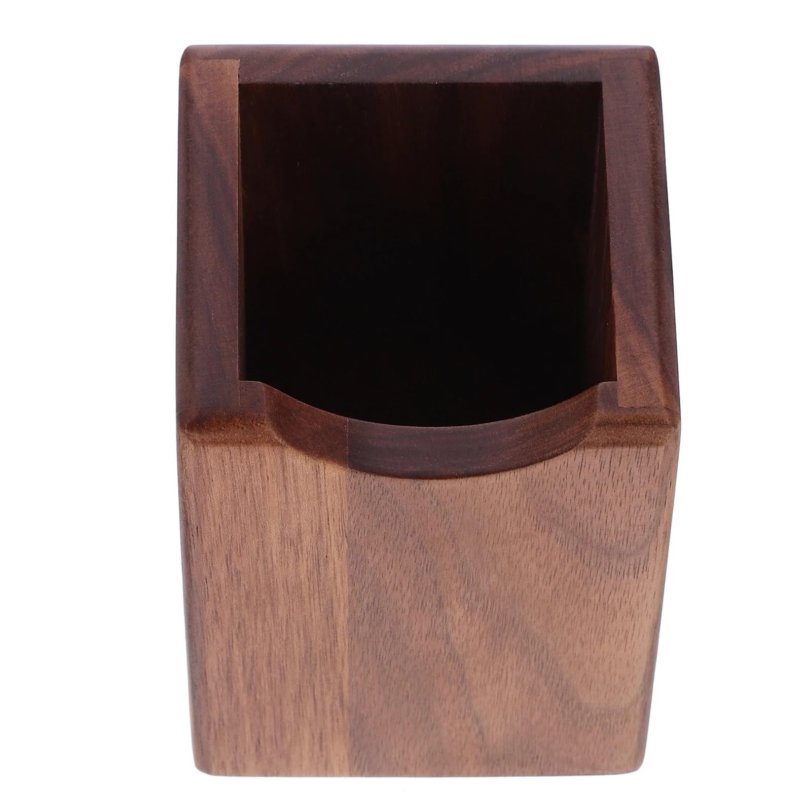 Stifthalter für den Schreibtisch, Stifthalter aus Holz, Schreibtisch-Organizer, dunkelbraun, 10 x 7,6, cm