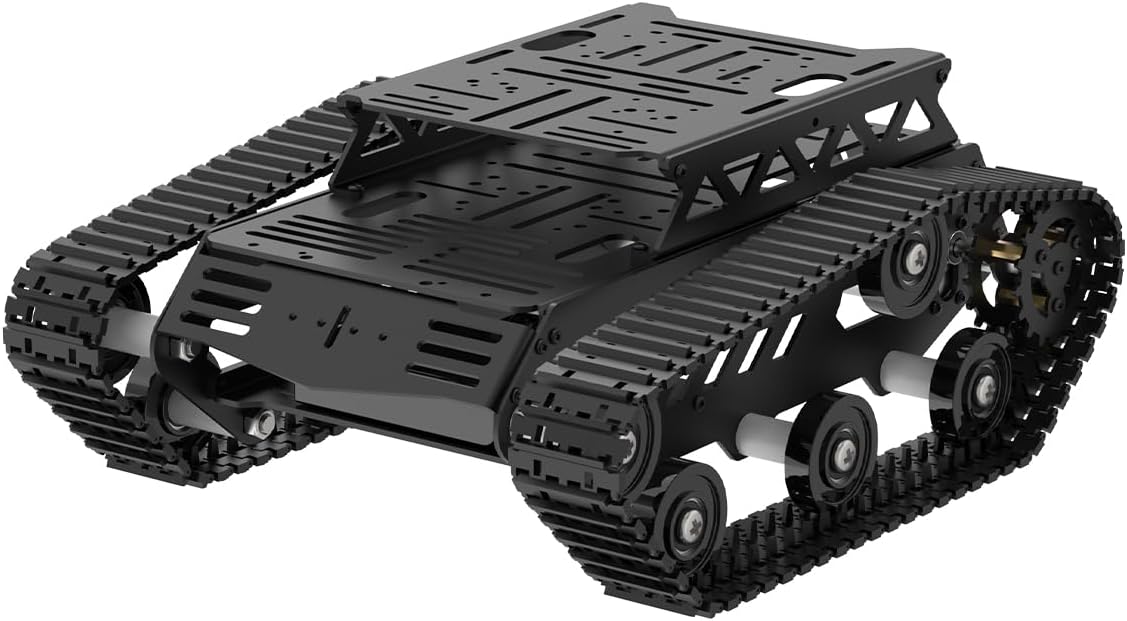 Amazon.com: Tank Car Chassis with DC Geared Motor, Shock Absorbing ...