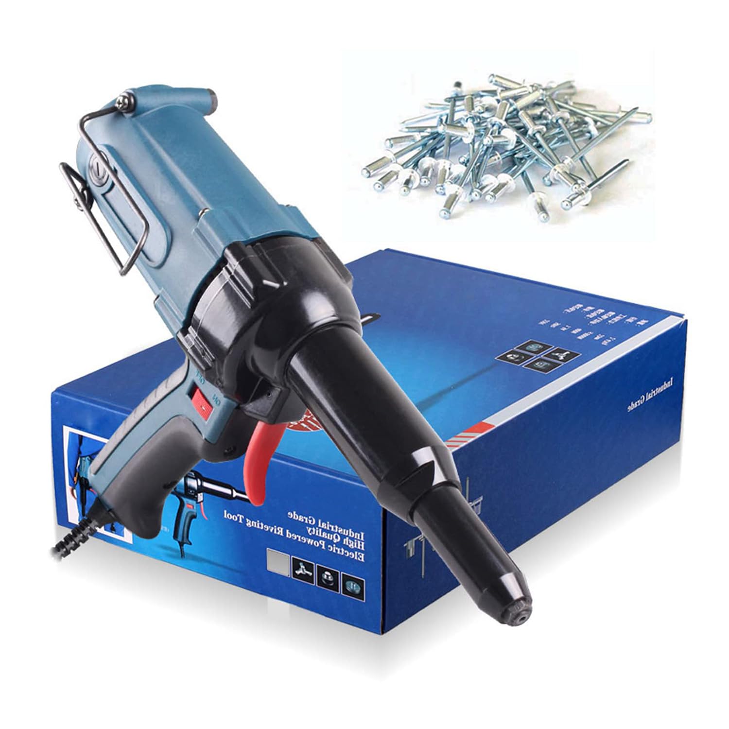 Pistolet à riveter électrique à long bec pour un rivetage industriel rapide