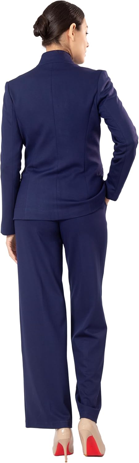 Marycrafts Women's Business Outfit Blazer Wide Leg Pant Suits Set for Work - Image 9