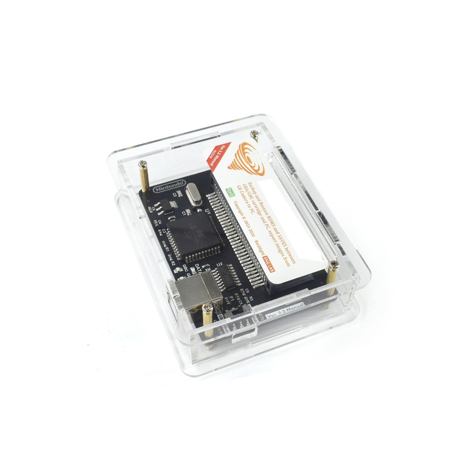 XBERSTAR for Flash Boy 3.1 Cyclone GBC&GBA ROMS Gameboy Cartridge Flasher Dumper & USB Cable (1 SET)