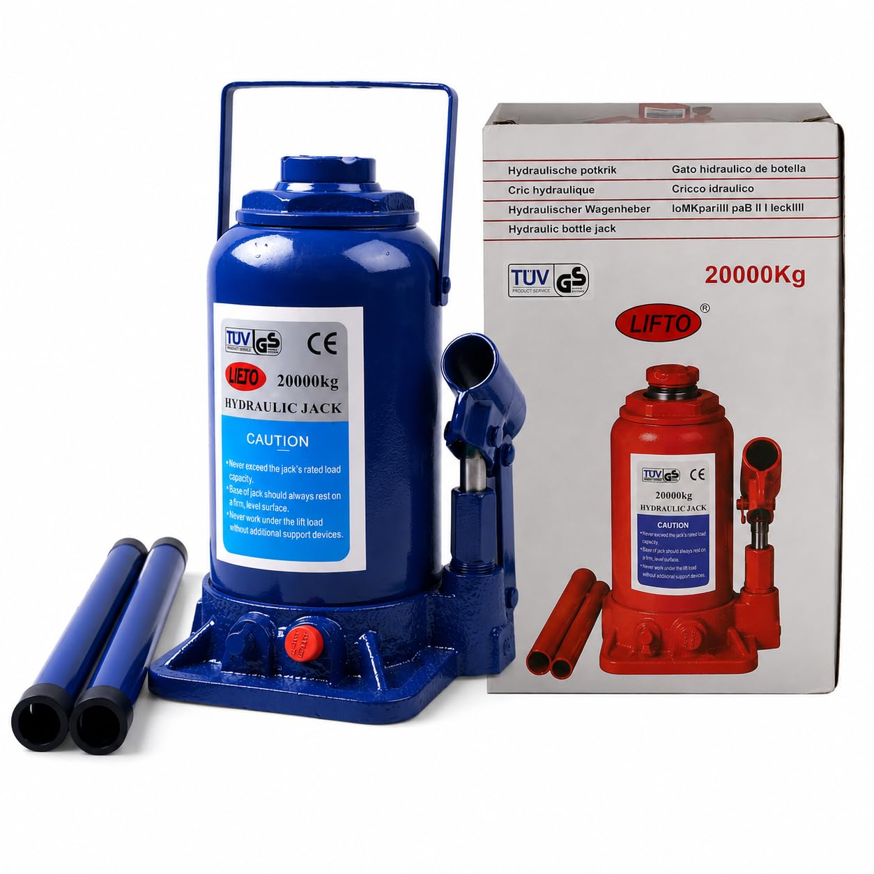 TUV 20 Ton Hydraulic Jack l Ideal Use for Heavy Vehicles l Heavy Lifting Capacity l Leak Proof l Colour Blue l Pack of 1-picture-17