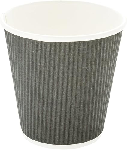 Miniatura 5 de Tazas para café de papel aislado, pared ondulada, kraft, 12 onzas - Caja de 25 unidades - tapas a juego RWA0360B, RWA0360W, RWA0328LG, RWA0328GR,