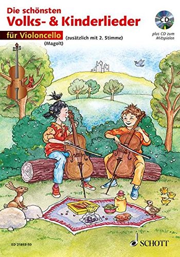 Die Schonsten Volks- Und Kinderlieder Violoncelle +CD