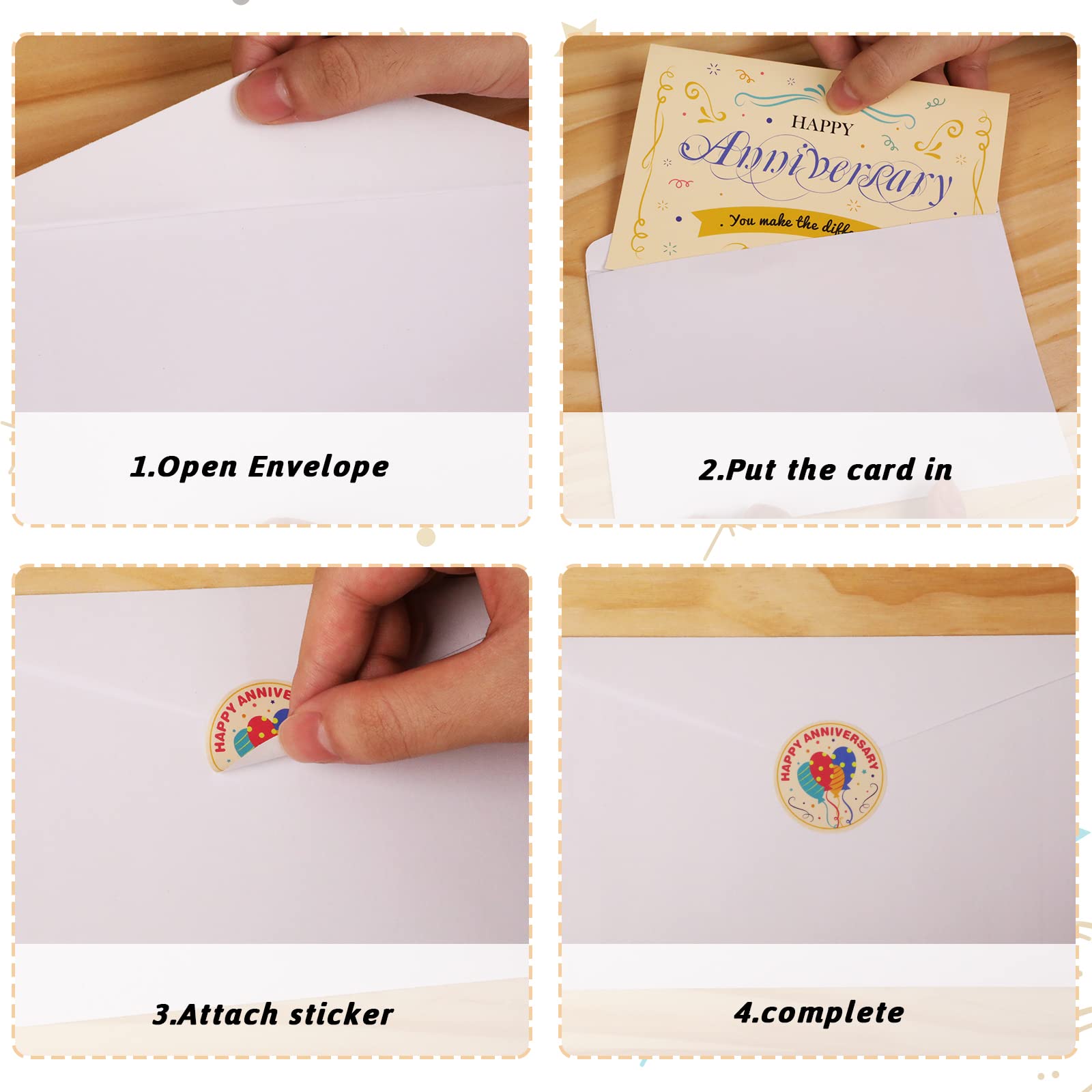 72Sets Employee Anniversary Cards Business Employee Thank You Cards Encourage