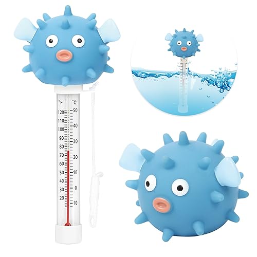 Miniatura 3 de XY-WQ Termómetro flotante para piscina tamaño grande fácil de leer para la temperatura del agua resistente a roturas con cuerda para piscinas y spas
