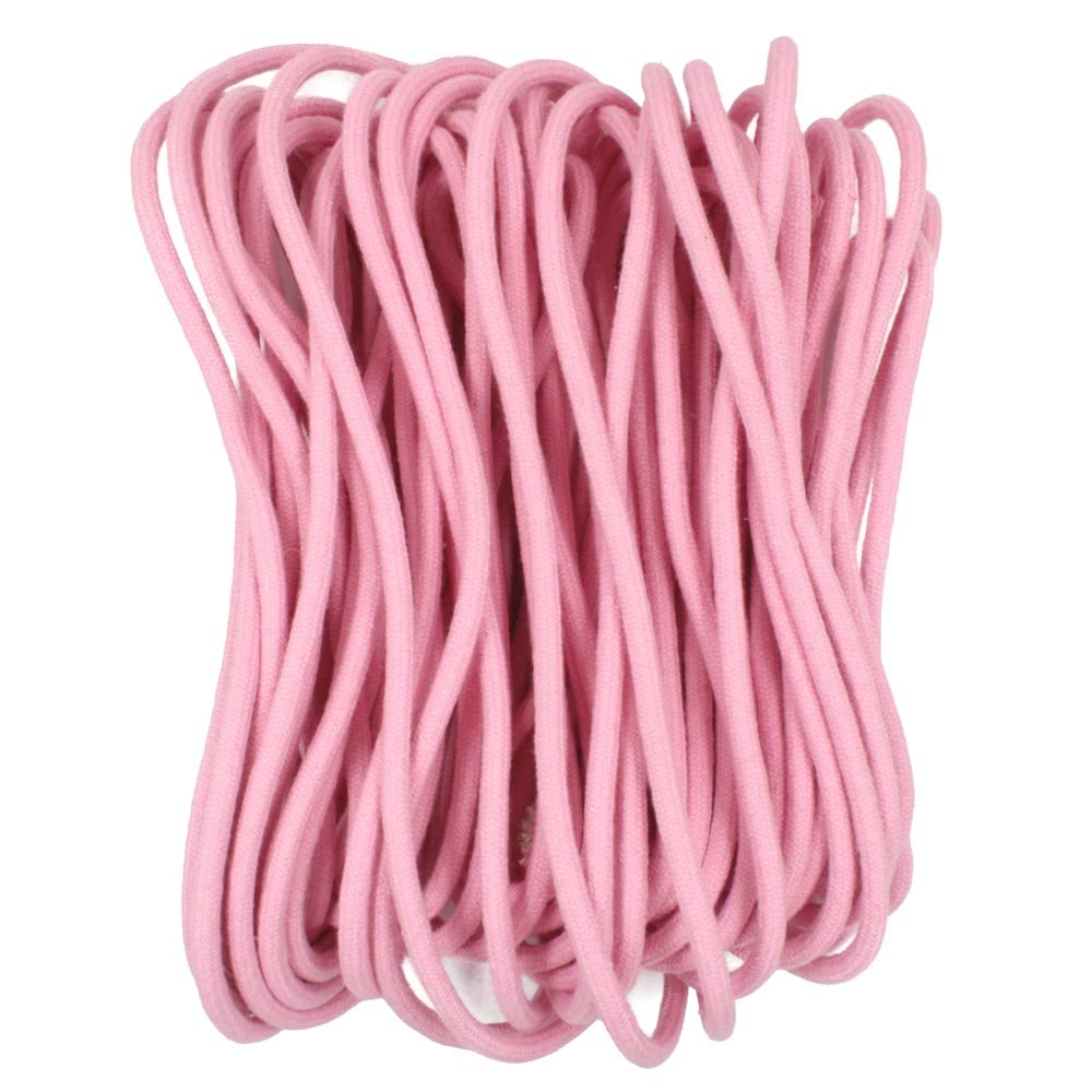 BOBBINY | Premium Cotton Like Tight Rope Braided Cord Twine String for DIY Craft - Versatile, Durable, Eco-Friendly | Baby Pink | 8 mm, 25 Meter 1