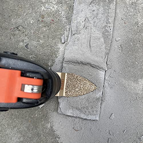 Xxgo 4 Pcs Finger Carbide Oscillating Multitool Blades For Grit Grout Mortar Concrete Masonry Xg401F #TOP4