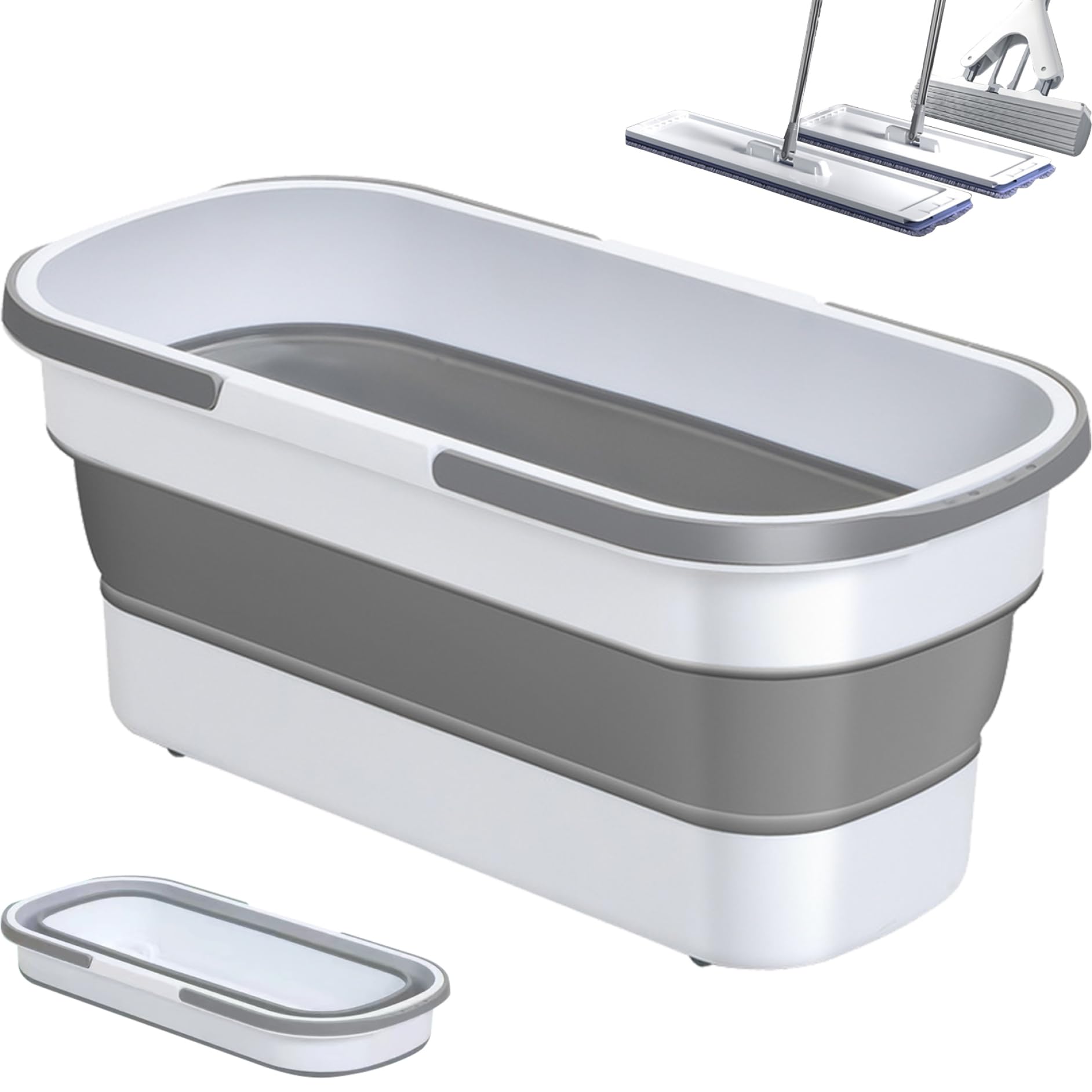 Cesta de lavado plegable para organizar la colada familiar en el baño o la terraza