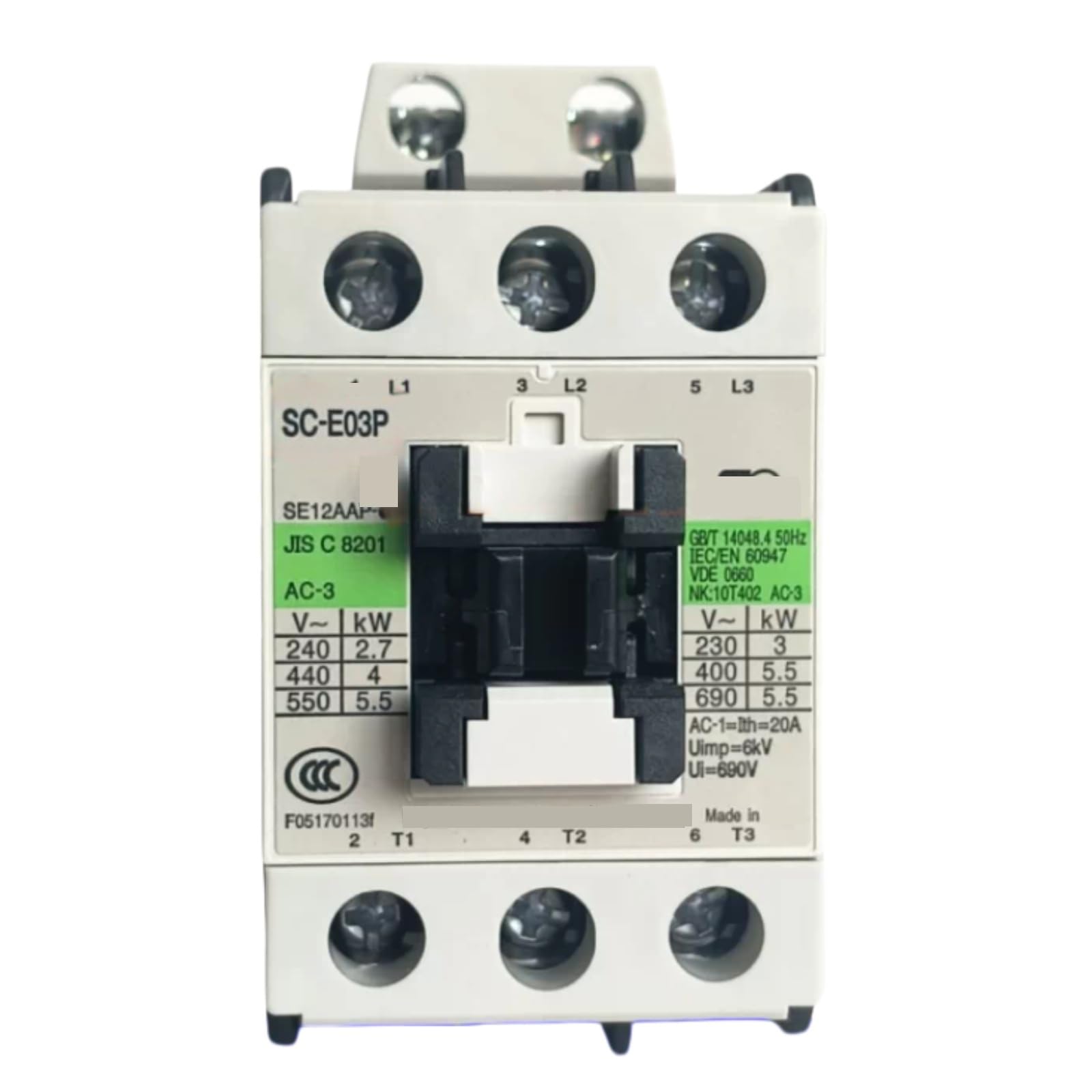 HKEJSJWA SC-E03P Contactors, AC110V, AC220V, AC380V Electromagnetic Contactor(AC110V)