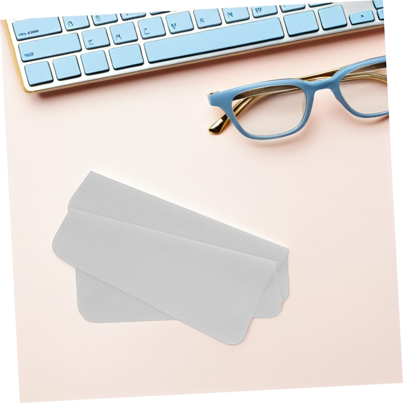 ORFOFE 100pièces Lingettes Microfibre pour Lunettes Lot de Chiffons de Nettoyage pour Verres Téléphones et Écrans