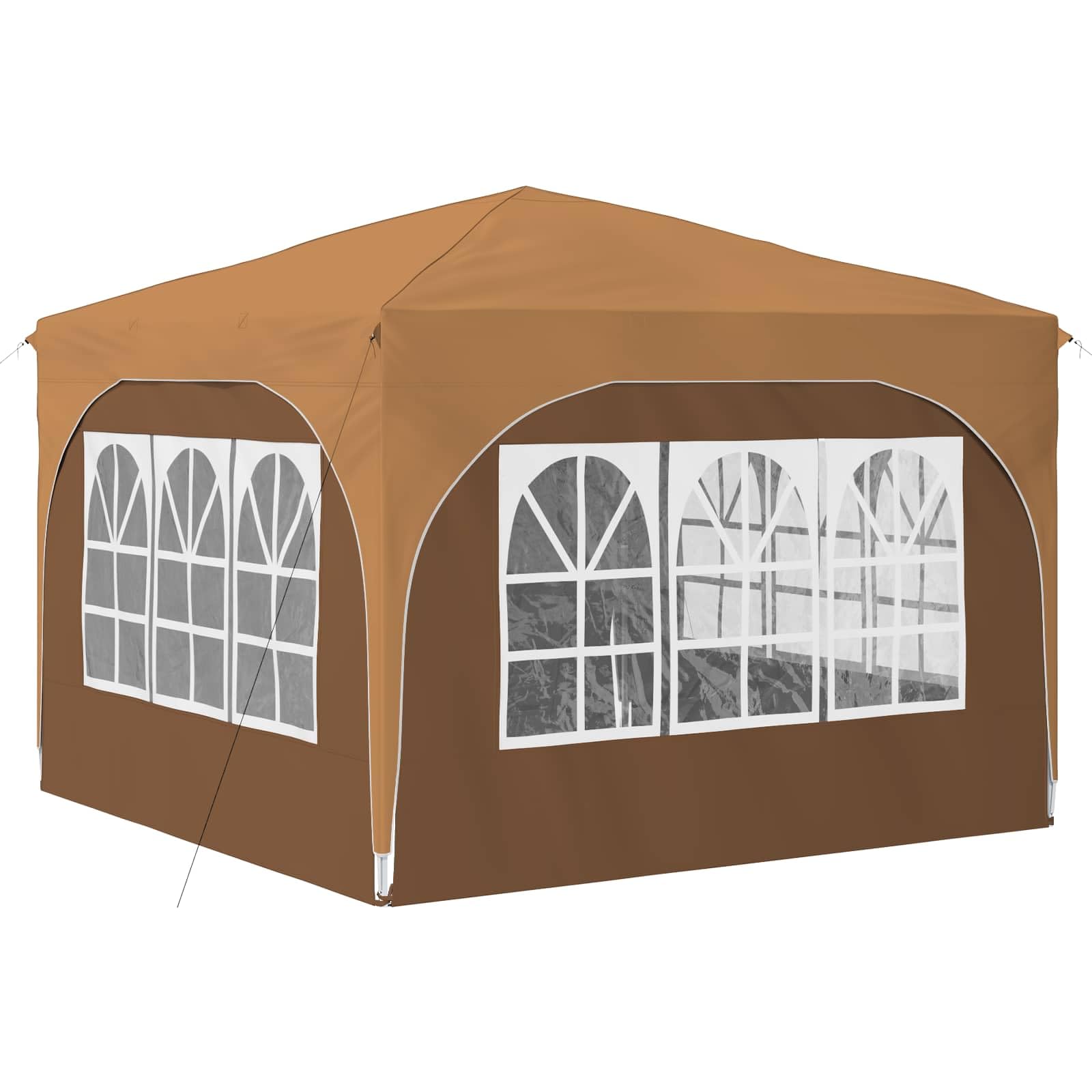 Zasłona Pop Up 290 x 290 x 245 cm beżowa z 4 ściankami