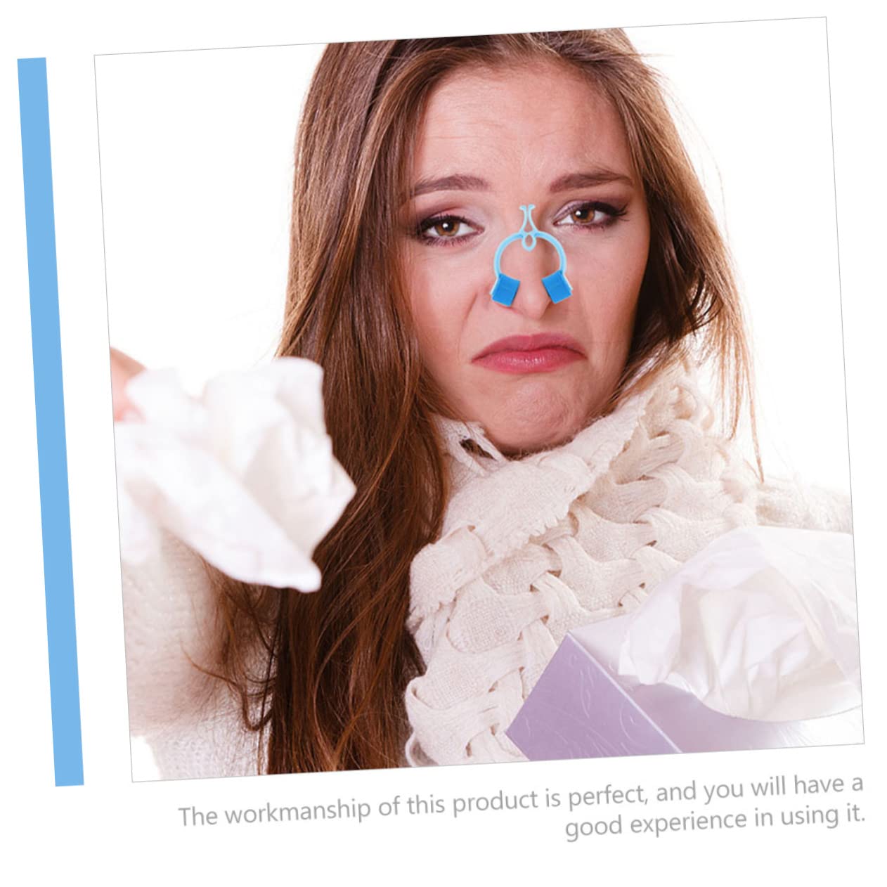 SOESFOUFU Portable Nose Clips Adult Swimming Nose Clip Nose Guard Nasal Strips Stop Nosebleeds Clip Set of 6