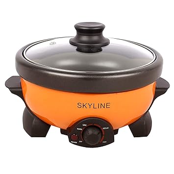 Skyline VTL-333 3 in 1 Multi Cooker Deep Frying, Boiling and Barbecue Grill -2 LTR