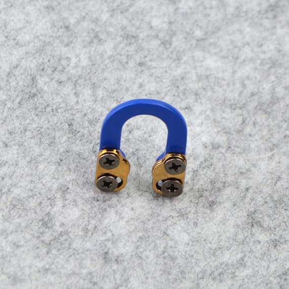 Archery D Loop Metal D Ring Metal Ultra-Nok Release Aids Hook Bowstring D Loop Ring Buckle Rope Bowstring Release D Nocking Loop 2 Pieces