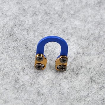 Archery D Loop Metal D Ring Metal Ultra-Nok Release Aids Hook Bowstring D Loop Ring Buckle Rope Bowstring Release D Nocking Loop 2 Pieces