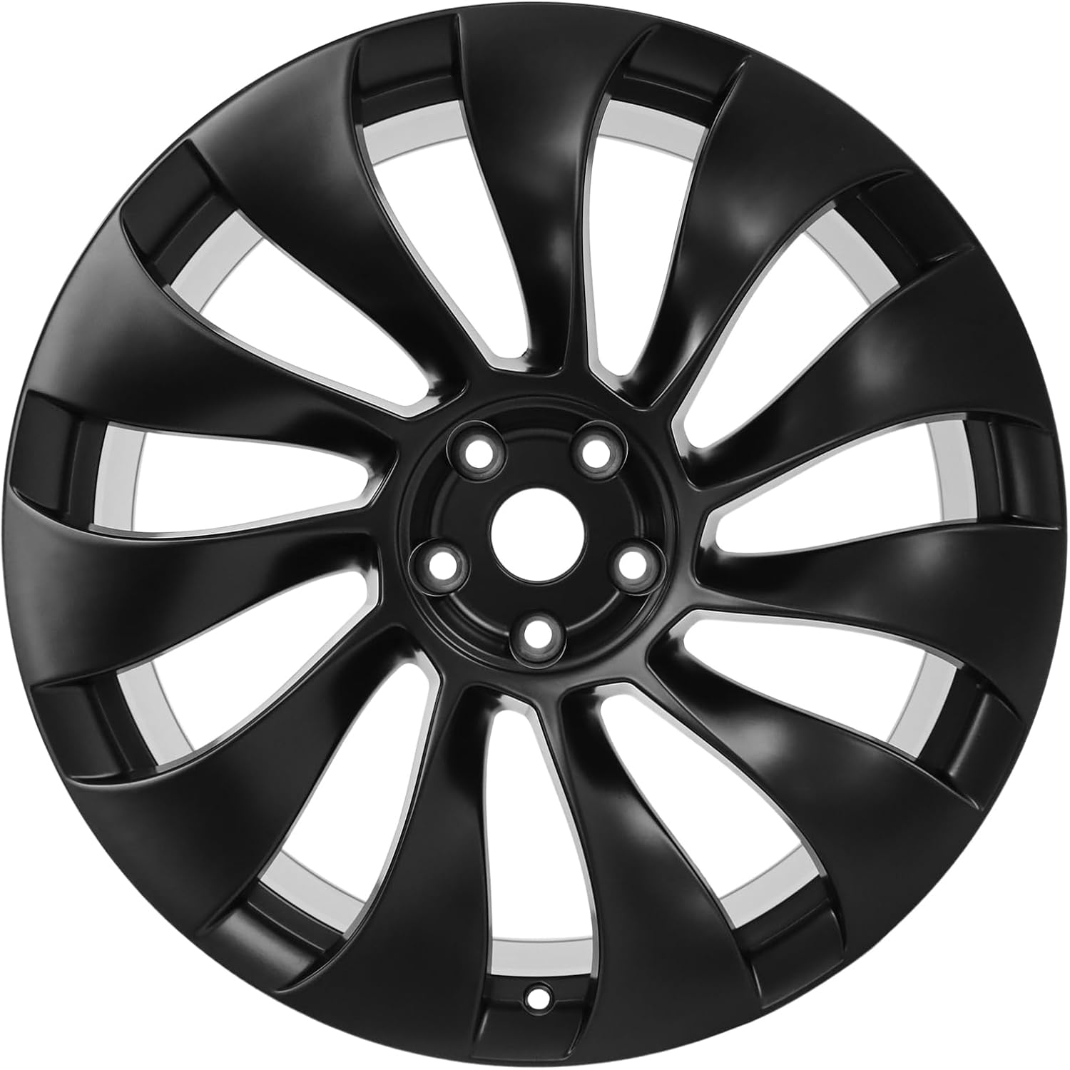 21" 21x10.5 Inch New Rear Wheel Rim Compatible with Tesla Model Y 2020 2021 2022 2023 2024, Black Alloy Rim OEM Direct Replacement Rims, 118822700B