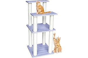 46-Inch Jungle-Themed Outdoor Cat Tower: A Deluxe Oasis for Feline Adventures