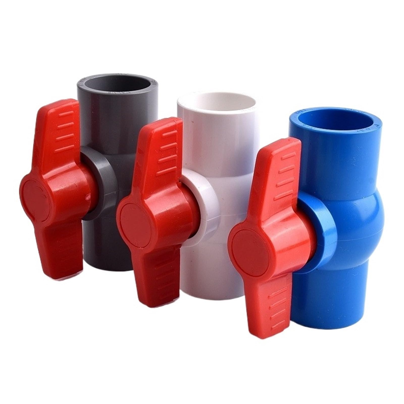Accesorios para tuberías de riego, Acoplador de Bola Enchufe Plano for Tubo PVC, irrigación jardín, ID Azul, 90mm