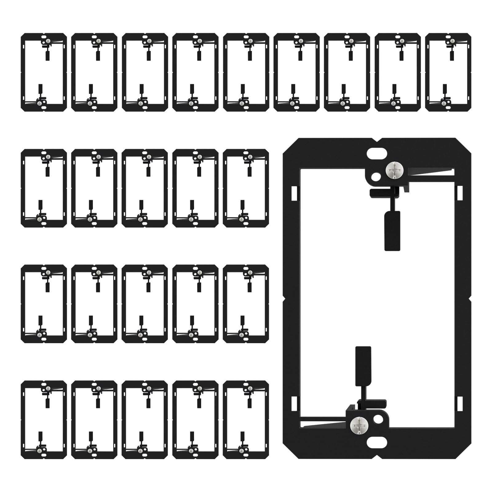 iwillink 1 Gang Low Voltage Mounting Bracket, Black, 10-Pack — Amazon image 8