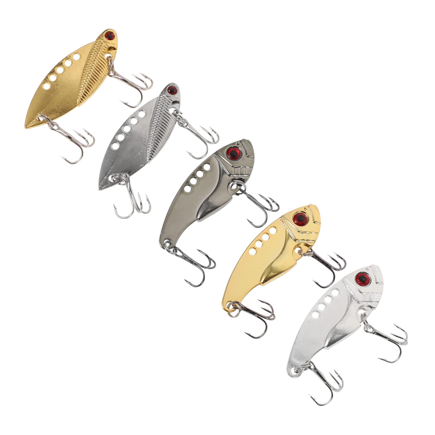 ibasenice Cebo De Cuchara De Pesca Cargando Gancho Juego De Señuelos De Pesca Abordar Señuelo De Peces Señuelo De Pesca Señuelo Cebo Desechos Acero Inoxidable