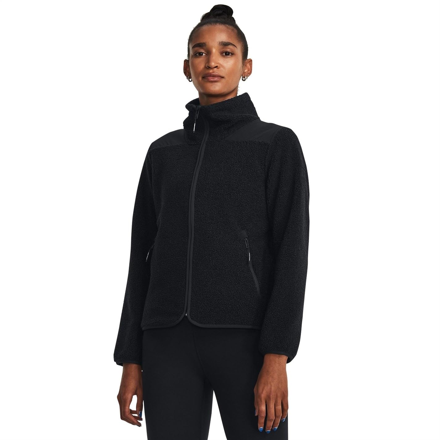 Under Armour 1378865-1-LG Women's UA Mission Jacket Black LG