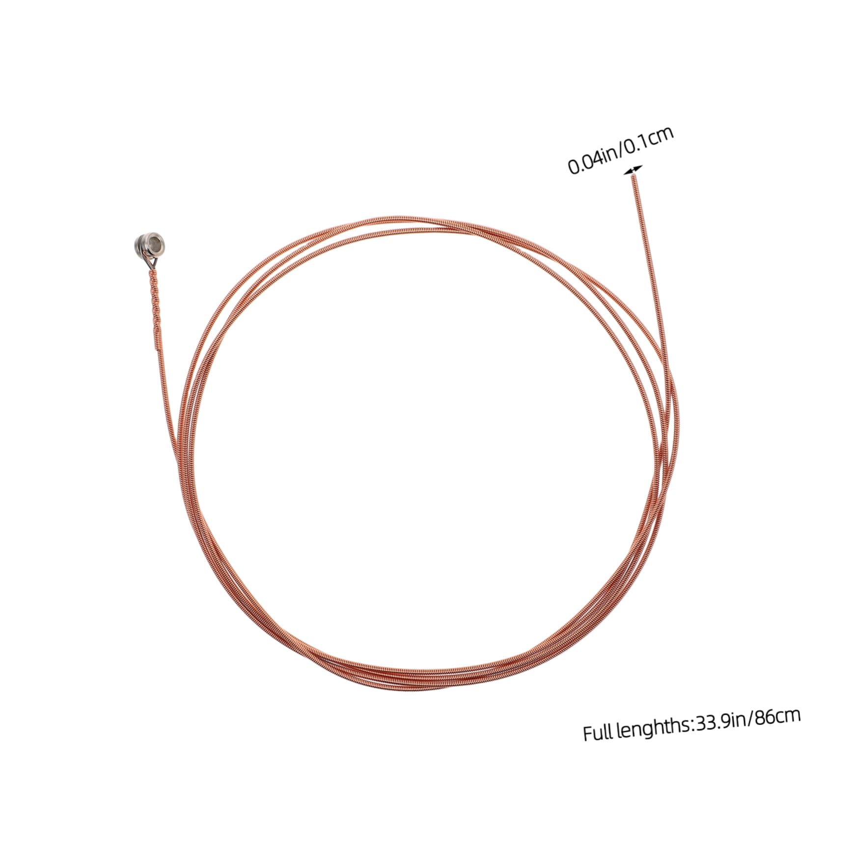 VICASKY 1 Pack Strings Individual Acoustic Guitar Strings Durable String Replacement for Folk Guitars Optimized Sound Playability Easy Maintenance Tool