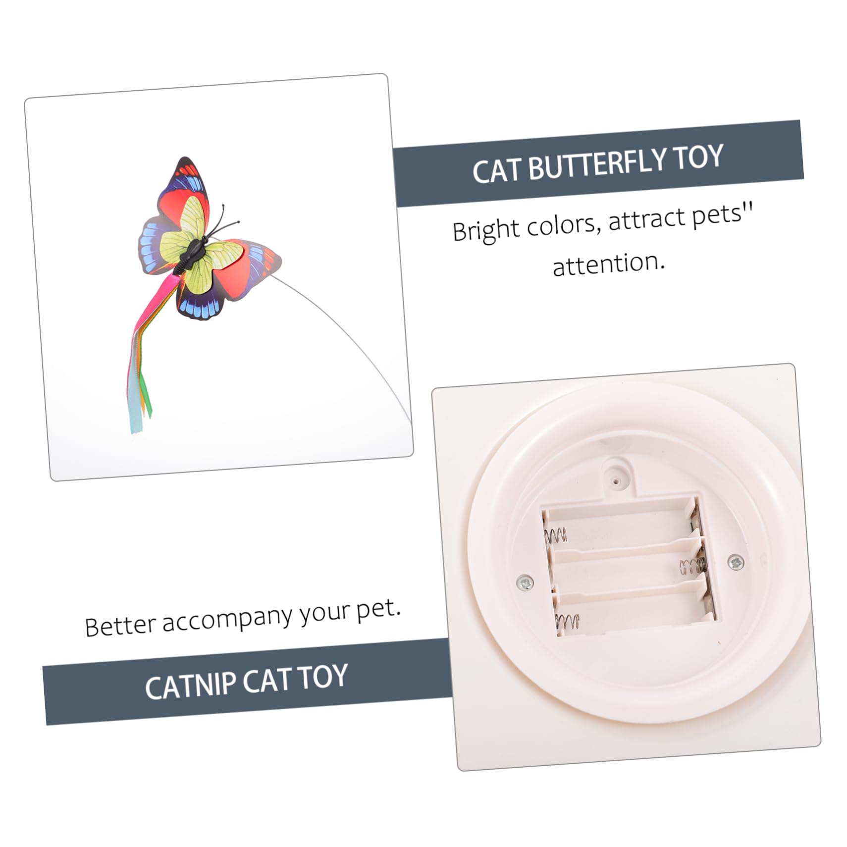 DOITOOL Juguetes para Mascotas 1 Juego Juguete para Gatos Poste de Teaser de Gato Juguete de gatera Juguetes Juguete de Bola de gatera Gato Juguete Interactivo Familiar Mascota