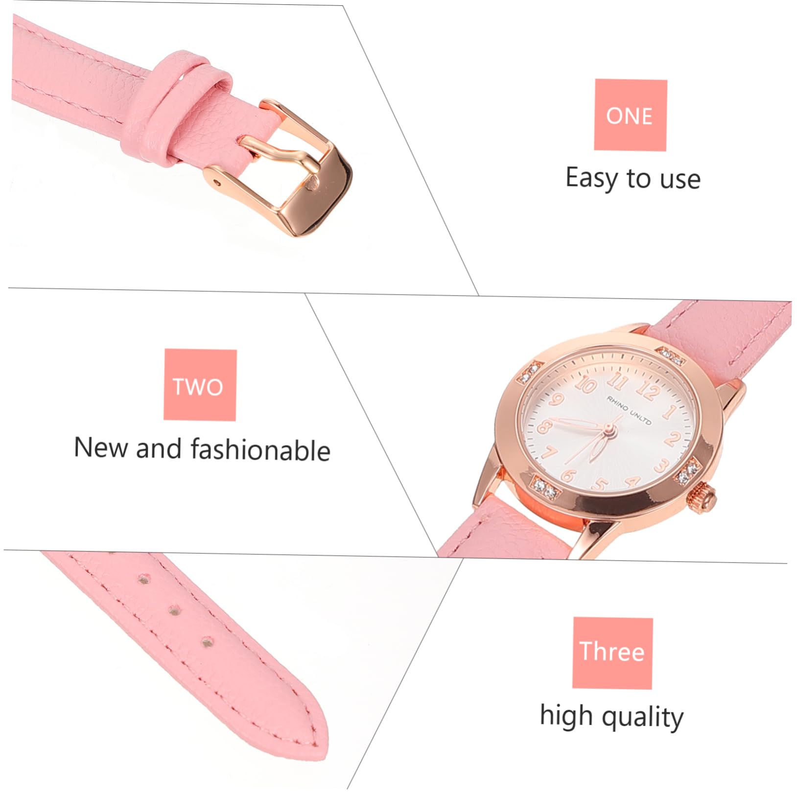 Superficie Relojes Elegantes Relojes para Elegantes de Cuarzo de Chicas de Moda señoras es de Pulsera Resistente Agua Luminoso útil