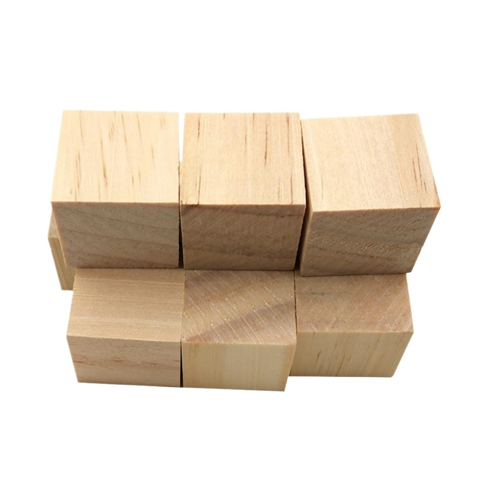 LSNNMU 200 Pcs 2cm Square Wood Pieces Piece Wooden Craft Cubes for Crafts for Crafts