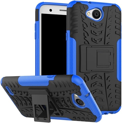 Miniatura 1 de Yiakeng, funda para teléfono celular LG X, LG Fiesta LTE, LG X Power 2, con absorción de golpes, protege al celular contra golpes con su doble capa